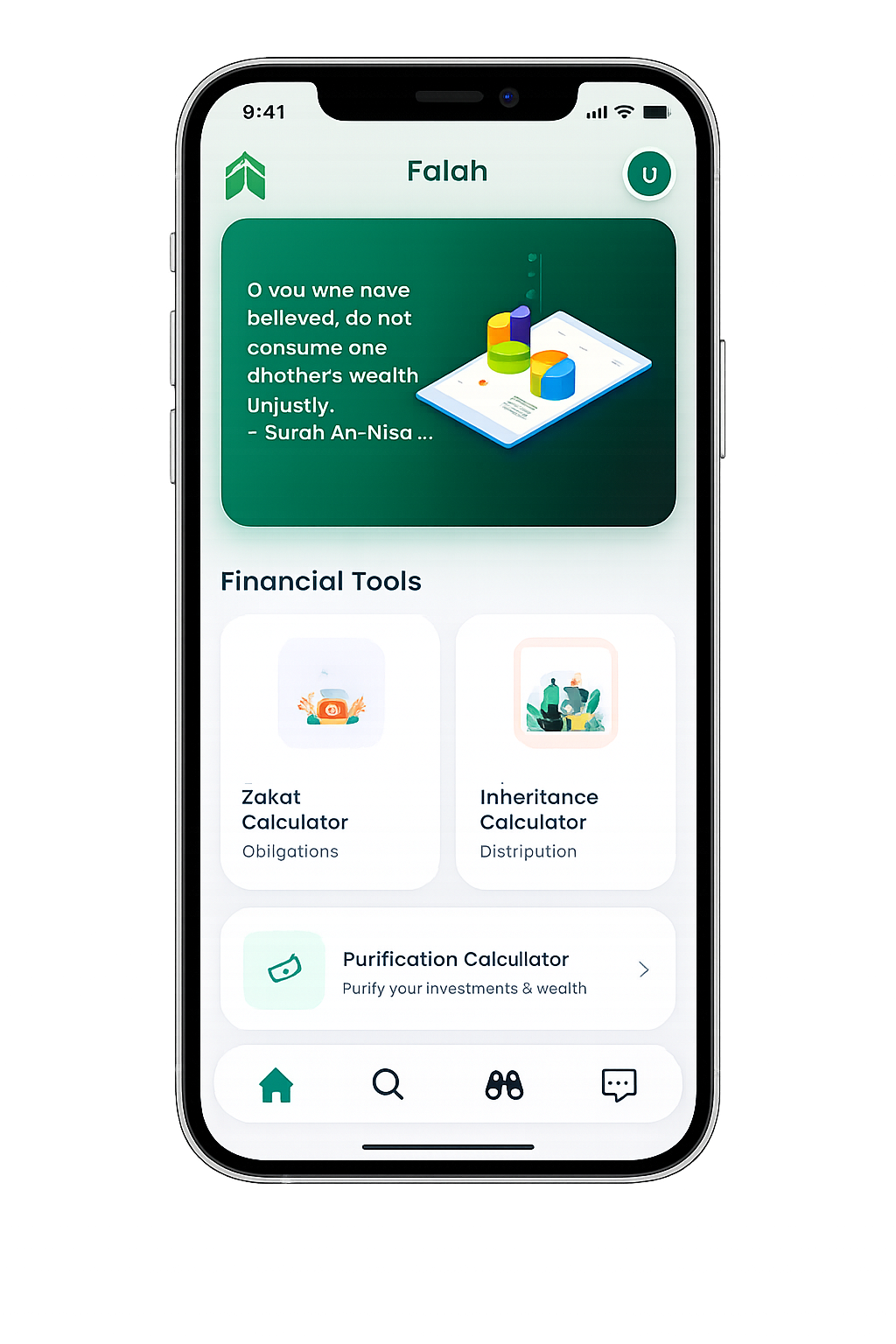Halal finance hero concept